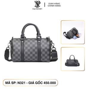 Túi xách dáng trống Unisex New Perform Speedy 27cm fullbox NP321