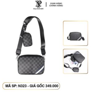Túi xách nam đeo chéo Unisex New Perform Camera 26cm fullbox