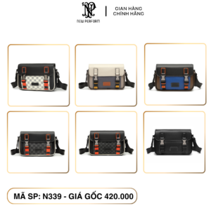 Túi đeo chéo nam nữ block color N339 New Perform Fullbox
