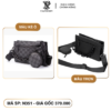 Túi Đeo Chéo Phối xích kèm túi tròn 25cm Fullbox  NP351 New Perform