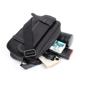 Túi đeo chéo nam phối da nhám N327 New Perform