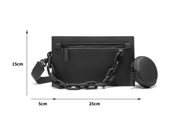 Túi Đeo Chéo Phối xích kèm túi tròn 24cm Fullbox NP351 New Perform 