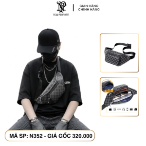 Túi Bao Tử Nam Caro Cá Tính New Perform NP352 Fullbox
